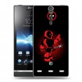 Дизайнерский пластиковый чехол для Sony Xperia S Дэдпул