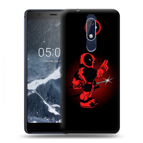 Дизайнерский пластиковый чехол для Nokia 5.1 Дэдпул