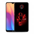 Дизайнерский силиконовый с усиленными углами чехол для Xiaomi RedMi 8A Дэдпул