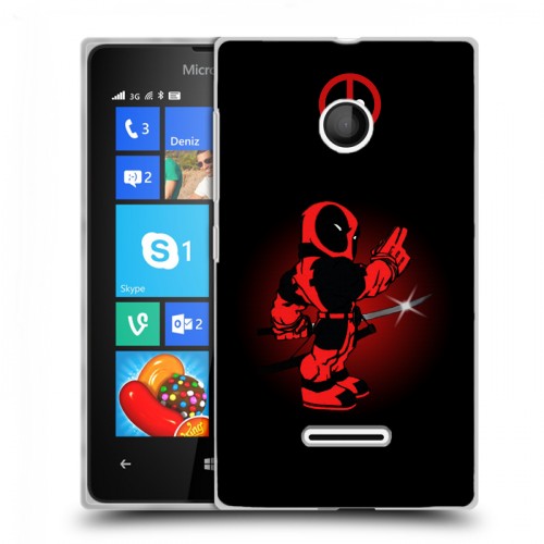 Дизайнерский пластиковый чехол для Microsoft Lumia 435 Дэдпул