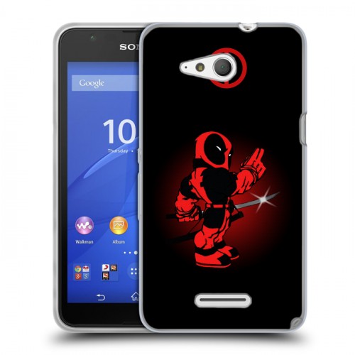 Дизайнерский пластиковый чехол для Sony Xperia E4g Дэдпул