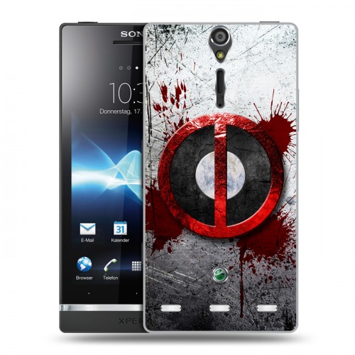 Дизайнерский пластиковый чехол для Sony Xperia S Дэдпул