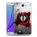 Дизайнерский пластиковый чехол для Samsung Galaxy Note 2 Дэдпул