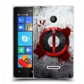 Дизайнерский пластиковый чехол для Microsoft Lumia 435 Дэдпул