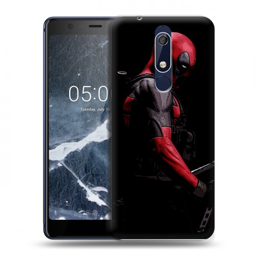 Дизайнерский пластиковый чехол для Nokia 5.1 Дэдпул