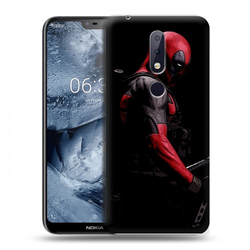 Дизайнерский пластиковый чехол для Nokia 6.1 Plus Дэдпул