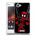 Дизайнерский пластиковый чехол для Sony Xperia L Дэдпул