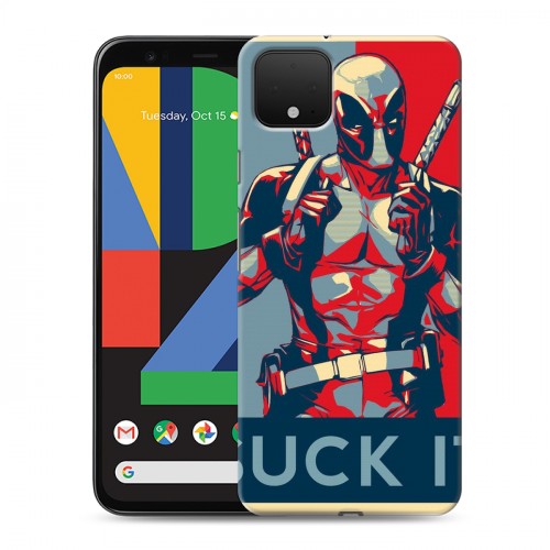 Дизайнерский пластиковый чехол для Google Pixel 4 Дэдпул