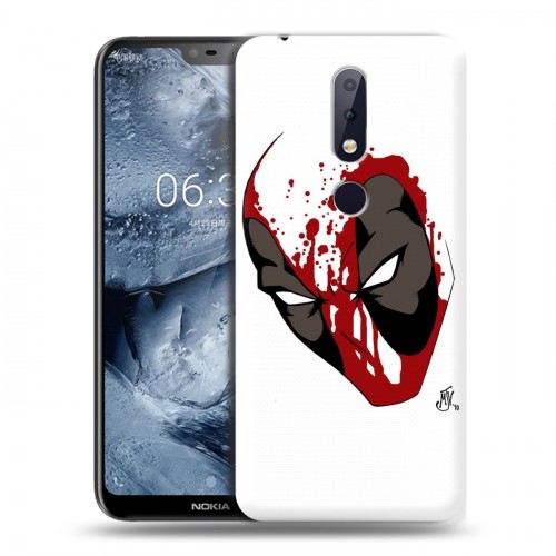 Дизайнерский силиконовый чехол для Nokia 6.1 Plus Дэдпул