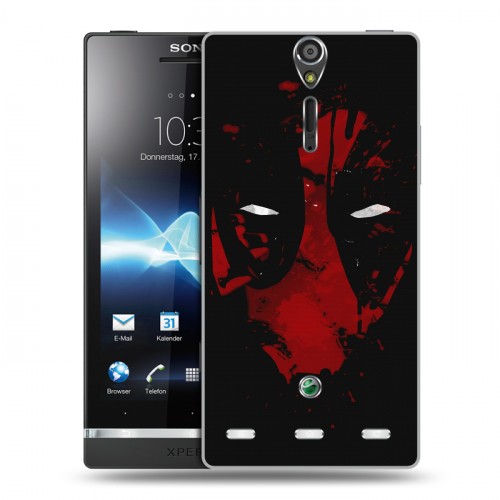 Дизайнерский пластиковый чехол для Sony Xperia S Дэдпул