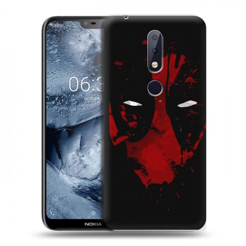 Дизайнерский пластиковый чехол для Nokia 6.1 Plus Дэдпул