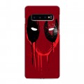 Дизайнерский силиконовый чехол для Samsung Galaxy S10 Дэдпул