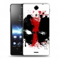 Дизайнерский пластиковый чехол для Sony Xperia TX Дэдпул