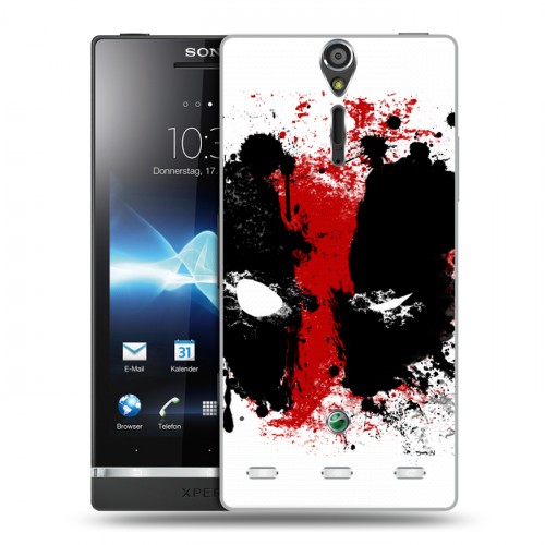 Дизайнерский пластиковый чехол для Sony Xperia S Дэдпул