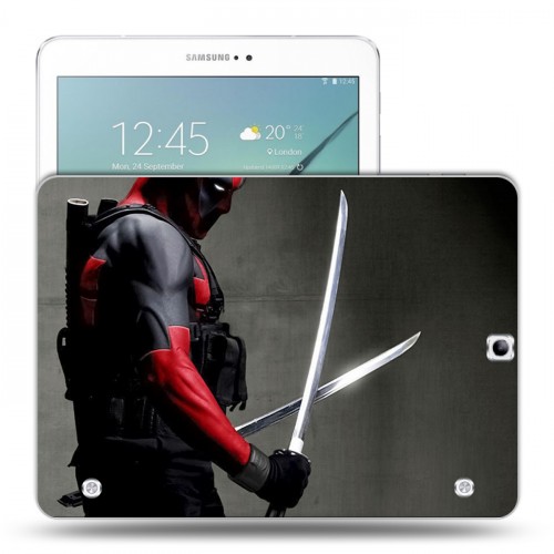 Дизайнерский силиконовый чехол для Samsung Galaxy Tab S2 9.7 Дэдпул
