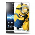 Дизайнерский пластиковый чехол для Sony Xperia S Миньоны