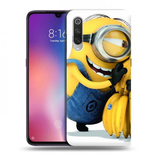 Дизайнерский силиконовый с усиленными углами чехол для Xiaomi Mi9 Миньоны