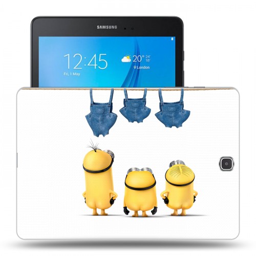 Дизайнерский силиконовый чехол для Samsung Galaxy Tab A 9.7 Миньоны