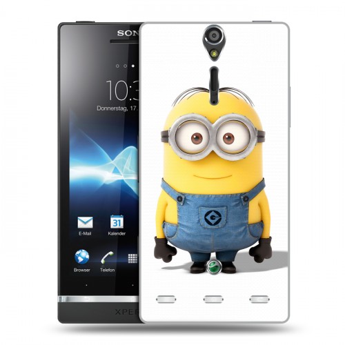 Дизайнерский пластиковый чехол для Sony Xperia S Миньоны