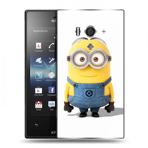 Дизайнерский пластиковый чехол для Sony Xperia acro S Миньоны