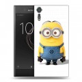 Дизайнерский пластиковый чехол для Sony Xperia XZs Миньоны