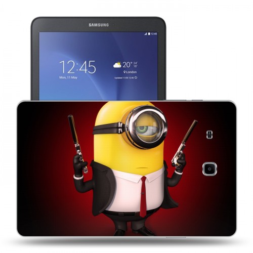 Дизайнерский силиконовый чехол для Samsung Galaxy Tab E 9.6 Миньоны