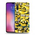 Дизайнерский силиконовый с усиленными углами чехол для Xiaomi Mi9 Миньоны