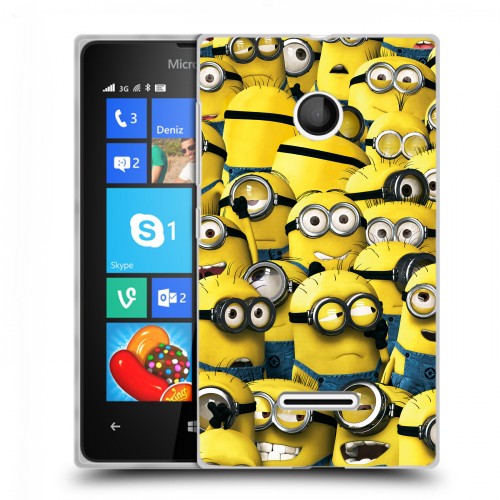 Дизайнерский пластиковый чехол для Microsoft Lumia 435 Миньоны