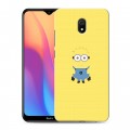 Дизайнерский силиконовый с усиленными углами чехол для Xiaomi RedMi 8A Миньоны