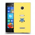 Дизайнерский пластиковый чехол для Microsoft Lumia 435 Миньоны