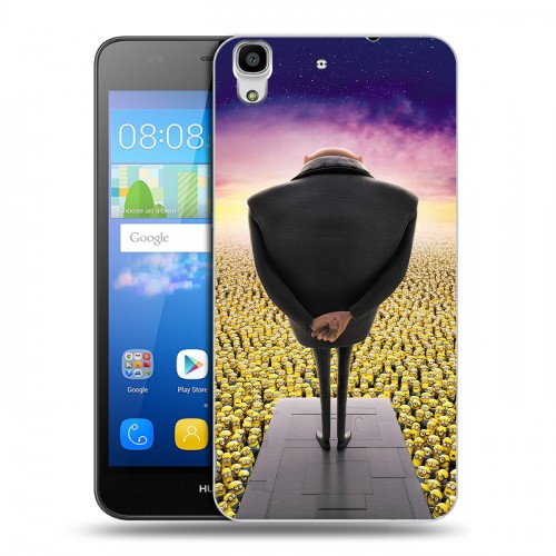 Дизайнерский пластиковый чехол для Huawei Y6 Миньоны