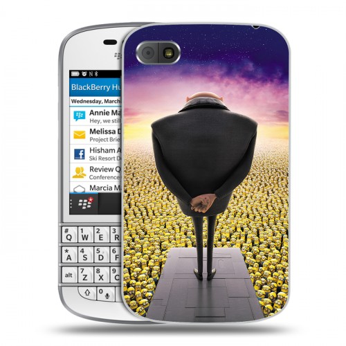 Дизайнерский пластиковый чехол для BlackBerry Q10 Миньоны