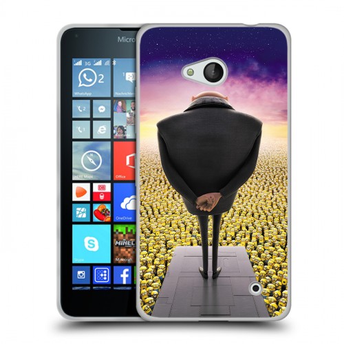 Дизайнерский пластиковый чехол для Microsoft Lumia 640 Миньоны