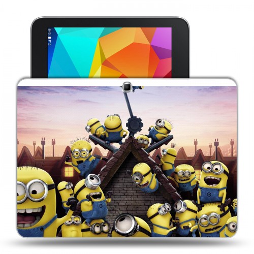Дизайнерский силиконовый чехол для Samsung Galaxy Tab 4 10.1 Миньоны