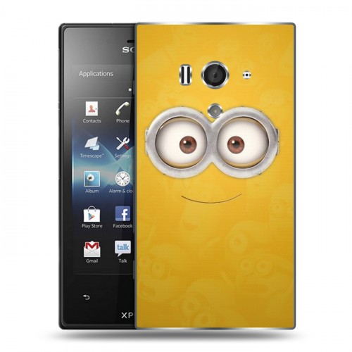 Дизайнерский пластиковый чехол для Sony Xperia acro S Миньоны