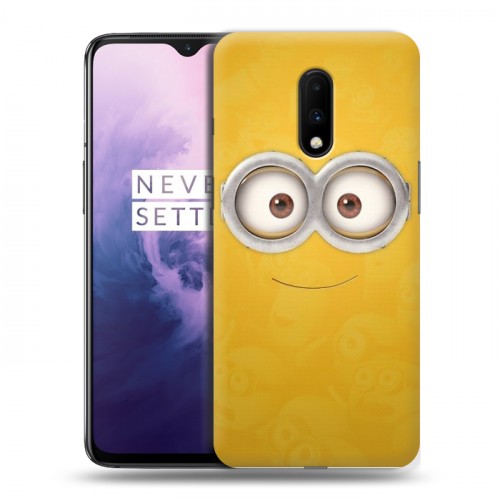 Дизайнерский пластиковый чехол для OnePlus 7 Миньоны