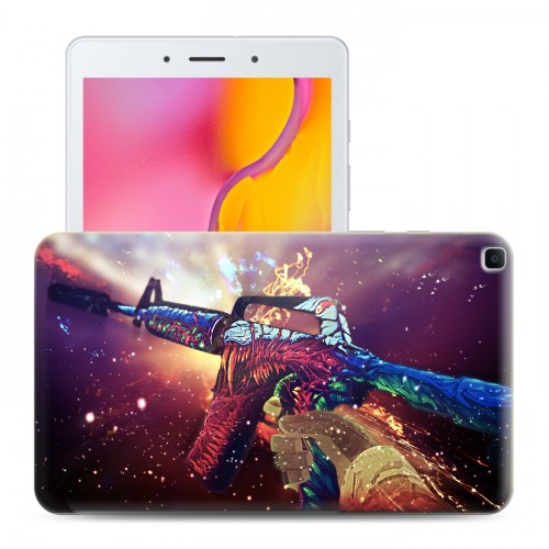 Дизайнерский силиконовый чехол для Samsung Galaxy Tab A 8.0 (2019) Counter-strike