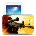 Дизайнерский силиконовый чехол для Samsung Galaxy Tab 3 Lite Counter-strike
