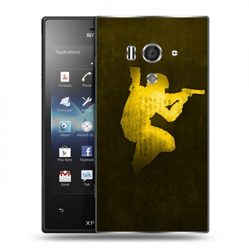 Дизайнерский пластиковый чехол для Sony Xperia acro S Counter-strike