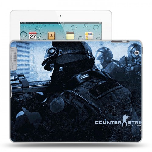 Дизайнерский пластиковый чехол для Ipad 2/3/4 Counter-strike