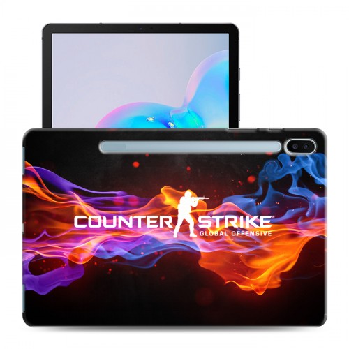 Дизайнерский силиконовый чехол для Samsung Galaxy Tab S6 Counter-strike