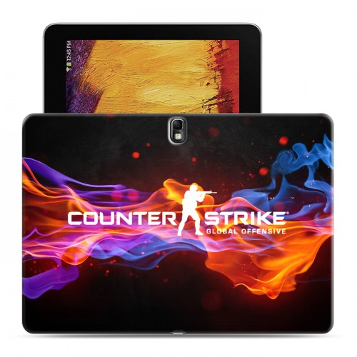 Дизайнерский силиконовый чехол для Samsung Galaxy Note 10.1 2014 editon Counter-strike