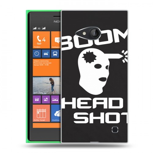 Дизайнерский пластиковый чехол для Nokia Lumia 730/735 Counter-strike