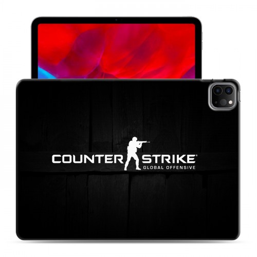 Дизайнерский силиконовый с усиленными углами чехол для Ipad Pro 11 (2020) Counter-strike