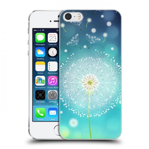 Дизайнерский пластиковый чехол для Iphone 5s Прекрасные одуванчики