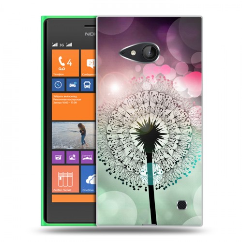 Дизайнерский пластиковый чехол для Nokia Lumia 730/735 Прекрасные одуванчики