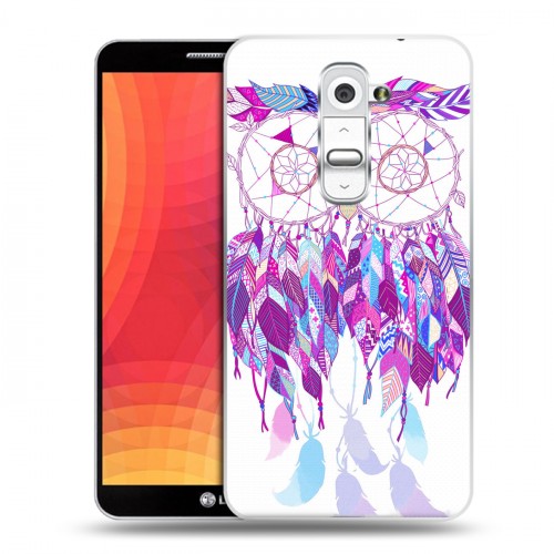 Дизайнерский силиконовый чехол для LG Optimus G2 Совиные ловцы снов