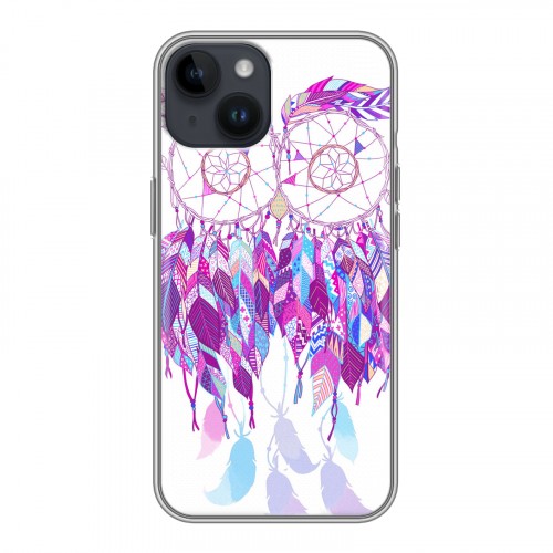 Дизайнерский пластиковый чехол для Iphone 14 Совиные ловцы снов