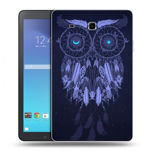 Дизайнерский силиконовый чехол для Samsung Galaxy Tab E 9.6 Совиные ловцы снов