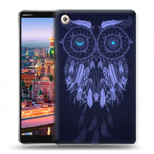 Дизайнерский пластиковый чехол для Huawei MediaPad M5 8.4 Совиные ловцы снов